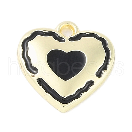 Rack Plating Alloy Enamel Charms PALLOY-F018-13G-01-1