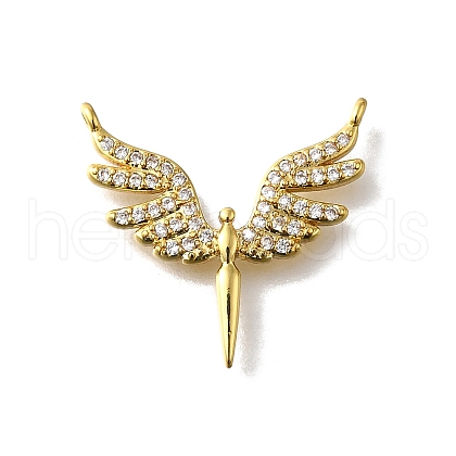 Brass Micro Pave Cubic Zirconia Pendants KK-Z102-14G-1