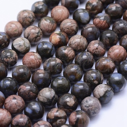 Natural Gemstone Beads Strands G-F531-4mm-P-1