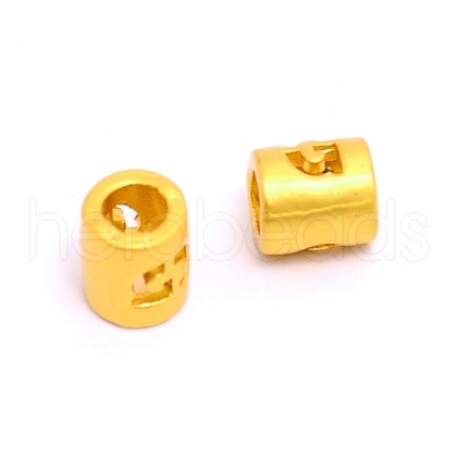 Alloy Letter Beads PALLOY-WH0081-55G-1