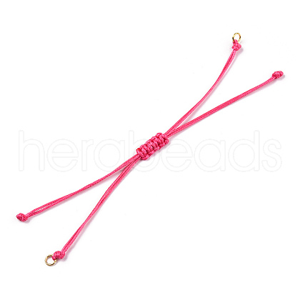 Korean Waxed Polyester Cord Braided Bracelets MAK-T010-05G-1