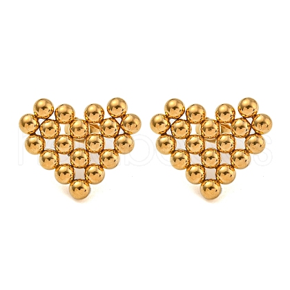304 Stainless Steel Stud Earrings for Women EJEW-Z058-01G-03-1