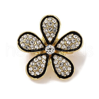 Zinc Alloy Rhinestone  Lapel Pins for Backpack Clothes JEWB-D305-02C-G-1