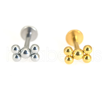 316L Surgical Stainless Steel & G23 Titanium Labrets for Women Men WG3A239-30-1