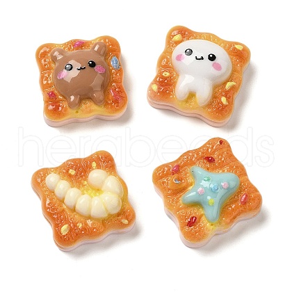 Toast Bread Theme Resin Decoden Cabochons RESI-Q231-10-1