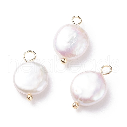 Natural Baroque Pearl Keshi Pearl Pendants X-PALLOY-JF01494-01-1