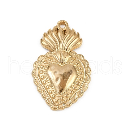 304 Stainless Steel Pendants STAS-P390-02D-G-1