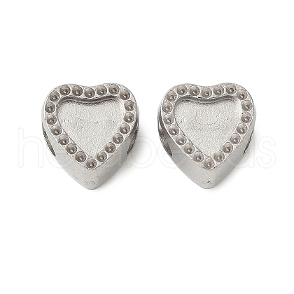 304 Stainless Steel European Beads STAS-D307-02A-P-1