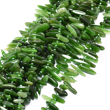 Natural Canada Jade Beads Strands G-E569-O06-1