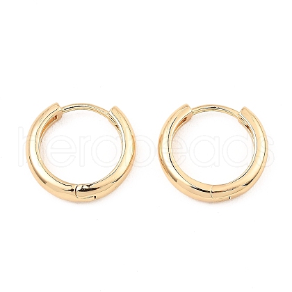 Brass Huggie Hoop Earrings EJEW-I289-14KCG-1