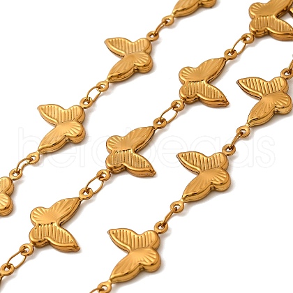 304 Stainless Steel Butterfly Link Chains CHS-C016-28G-1
