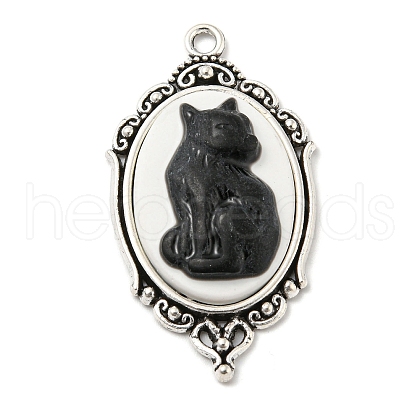 Gothic Style Alloy with Resin Pendants X-FIND-Z015-03A-1