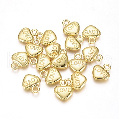 Electroplated Alloy Charms PALLOY-G267-03G-1