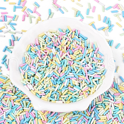 Baking Paint Glass Twisted Bugle Beads GLAA-SZC0007-03-1