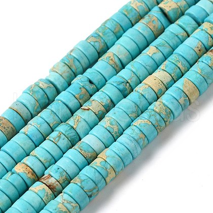Dyed Natural Imperial Jasper Beads Strands G-J377-4mm-07-1