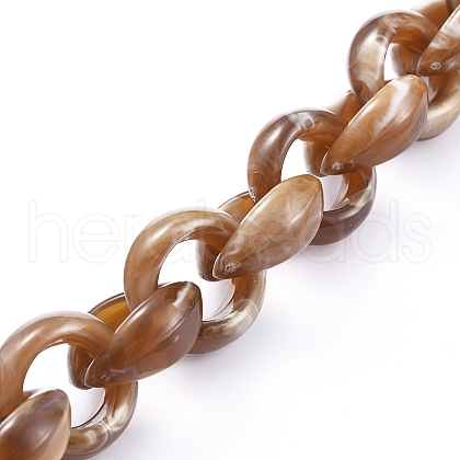 Handmade Acrylic Rolo Chains AJEW-JB00537-05-1