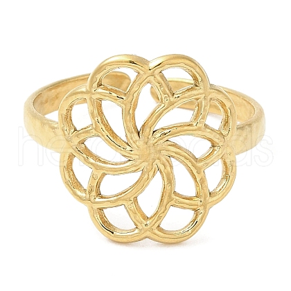 304 Stainless Steel Open Cuff Rings RJEW-K245-80G-1