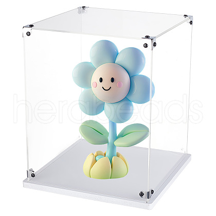 Transparent Acrylic Minifigures Display Case ODIS-WH0043-92A-1