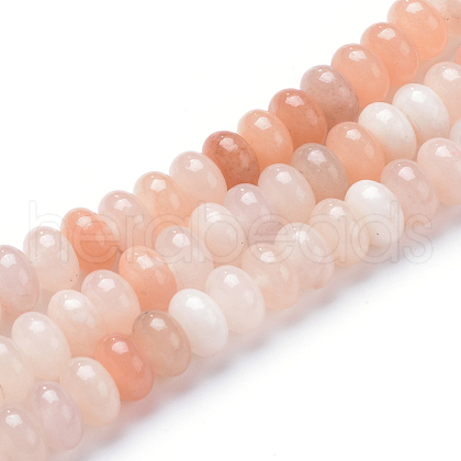Natural Pink Aventurine Bead Strands G-R408-5x8-08-1