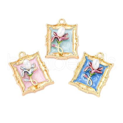 Alloy Enamel Pendants FIND-M060-06G-1