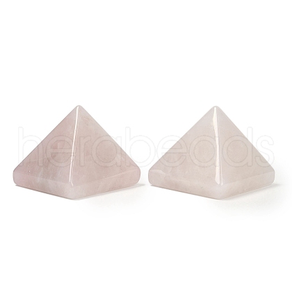 Natural Rose Quartz Orgonite Pyramid Display Decorations G-C186-08H-1