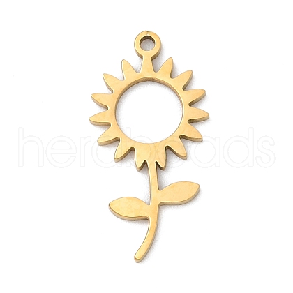 5Pcs 201 Stainless Steel Pendants STAS-K299-01B-G-1