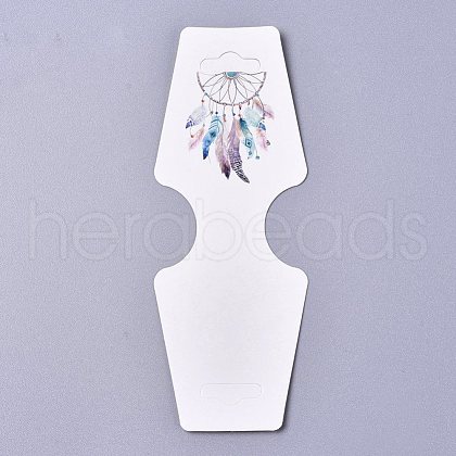 Cardboard Fold Over Paper Display Hanging Cards CDIS-E007-06-1