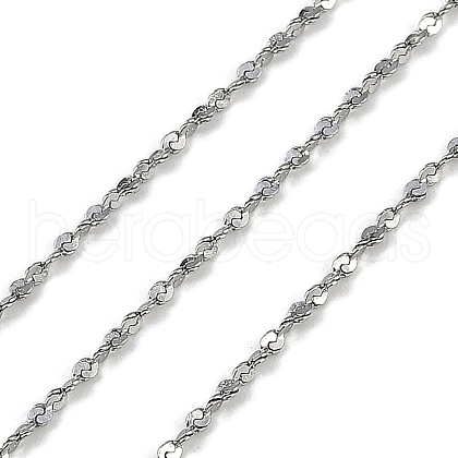 Tarnish Resistant 304 Stainless Steel Chains CHS-L001-170-0.5mm-1