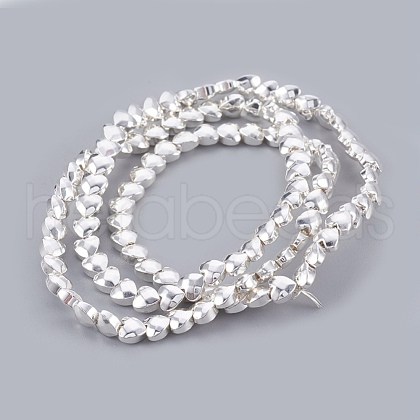 Electroplated Non-magnetic Synthetic Hematite Bead Strand G-E498-10A-02-1