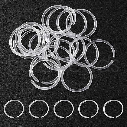 Acrylic Hoop Nose Ring AJEW-YW0001-06I-1