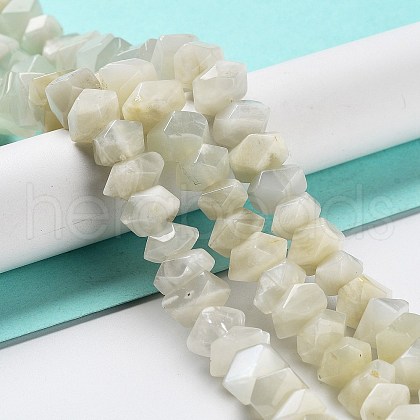 Natural White Moonstone Beads Strands G-D091-A11-1