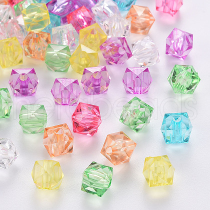 Transparent Acrylic Beads TACR-Q259-10mm-V-01-1