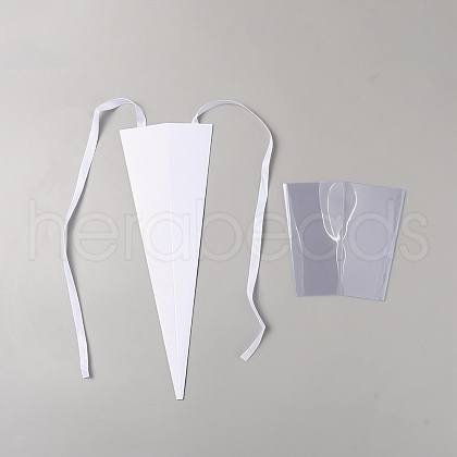 Triangle Paper Single Rose Wrapping Boxes for Bouquet ABAG-WH20005-04C-1