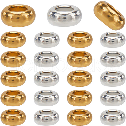 SOFPLATE 160Pcs 2 Colors Tibetan Style Alloy Beads TIBEB-SP0001-19-1