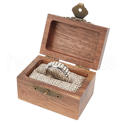 Rectangle Vintage Wood Ring Storage Boxes CON-WH0087-85B-1