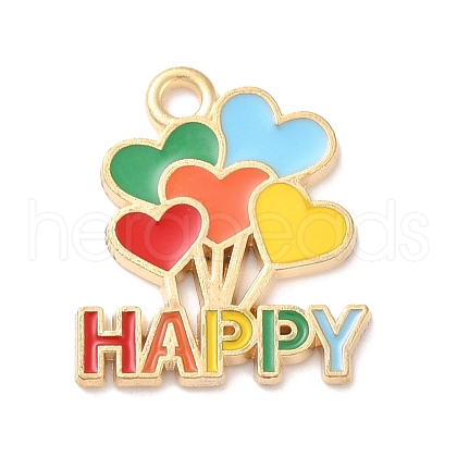 Alloy Enamel Pendant ENAM-A137-09LG-1