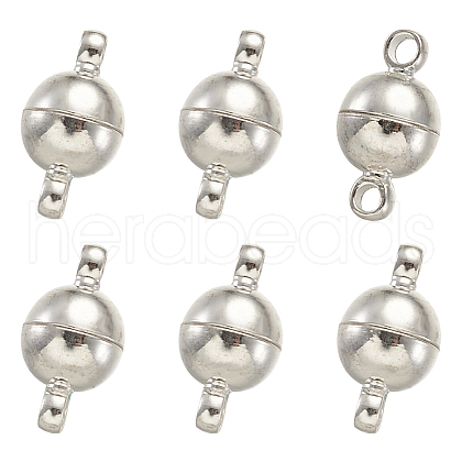 Brass Magnetic Clasps with Loops KK-TA0007-35-NF-1