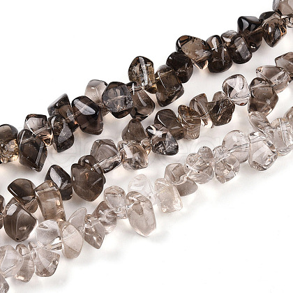 Natural Smoky Quartz Beads Strands G-B072-A01-01-01-1