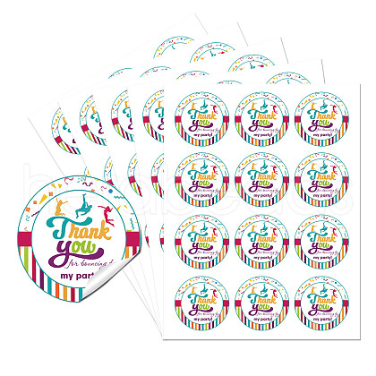 5 Sheets Round Dot PVC Waterproof Decorative Sticker Labels DIY-WH0481-04-1