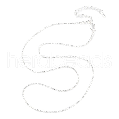 Brass Column Link Chain Necklaces NJEW-Q344-02S-1