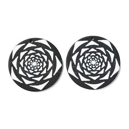 Opaque Acrylic Pendants SACR-L003-11-1