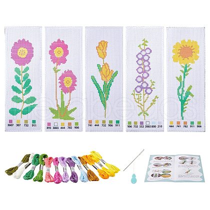 DIY Bookmark Cross-Stitch Kit DIY-WH0578-53A-1
