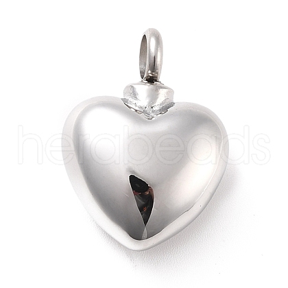Non-Tarnish 304 Stainless Steel Urn/Perfume Pendants STAS-D179-18P-1