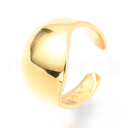 925 Sterling Silver Cuff Earrings EJEW-H124-08G-1