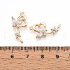 Brass Micro Pave Cubic Zirconia Pendants ZIRC-T016-14-3