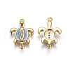 Brass Enamel Links connectors KK-L177-43A-2