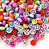 Opaque Acrylic Beads MACR-YW0001-22D-3