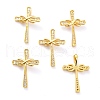 Brass Micro Pave Clear Cubic Zirconia Pendants ZIRC-L100-093G-1