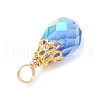 Electroplate Glass Pendants PALLOY-JF03958-01-5