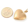 304 Stainless Steel Heart Locket Pendant Cable Chain Necklaces for Women NJEW-M050-04E-G-5